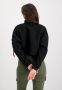 Alpha industries Zwarte Cropped Sherpa Coltrui Sweatshirt Black Dames - Thumbnail 3