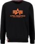 Alpha industries Bluza Basic Sweater Neon Print 178302Np 477 S Zwart Heren - Thumbnail 6