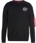 Alpha industries Zwarte Space Shuttle Crew Neck Sweatshirt Black Heren - Thumbnail 5