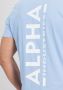 Alpha industries Backprint T-shirts Kleding light blue maat: M beschikbare maaten:S M - Thumbnail 4