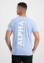 Alpha industries Backprint T-shirts Kleding light blue maat: M beschikbare maaten:S M - Thumbnail 5