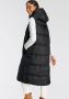 Amber & June Gewatteerd Vest met Capuchon Black Dames - Thumbnail 2