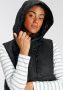 Amber & June Gewatteerd Vest met Capuchon Black Dames - Thumbnail 3