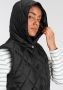 Amber & June Gewatteerde Bodywarmer met Capuchon Black Dames - Thumbnail 2