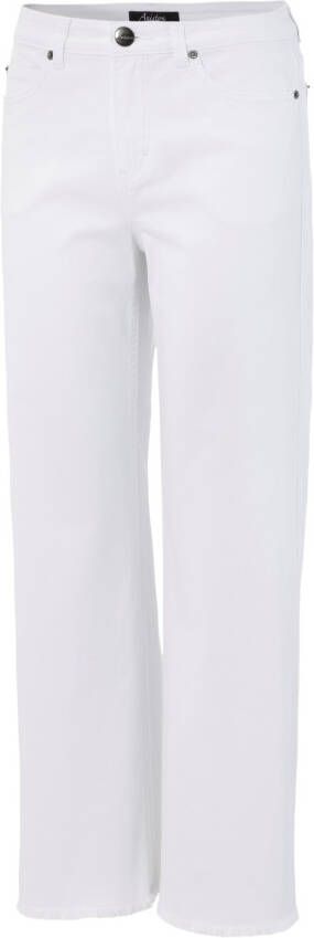 Aniston CASUAL 7 8 jeans met iets gerafelde voetzoom