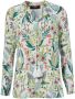 Aniston CASUAL Blouse zonder sluiting met bloemen en bladeren gedessineerd - Thumbnail 5