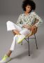 Aniston CASUAL Blouse zonder sluiting met bloemen en bladeren gedessineerd - Thumbnail 6