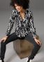 Aniston CASUAL Blouse zonder sluiting met letters gedessineerd - Thumbnail 4