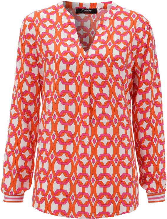 Aniston CASUAL Blouse zonder sluiting met opvallende grafische print