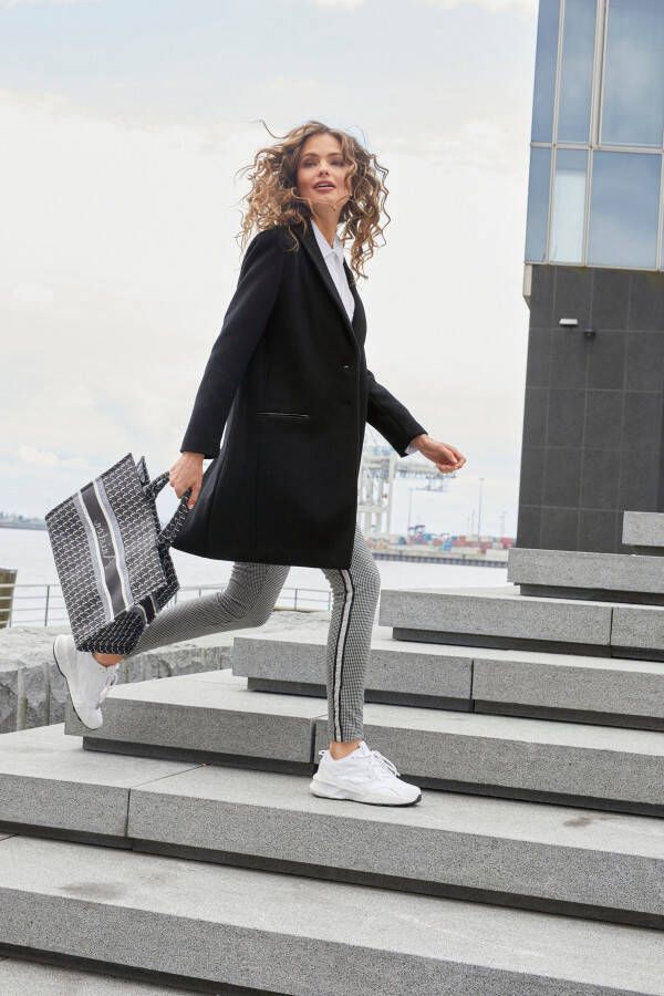 Aniston CASUAL Comfortbroek met glinsterende galons