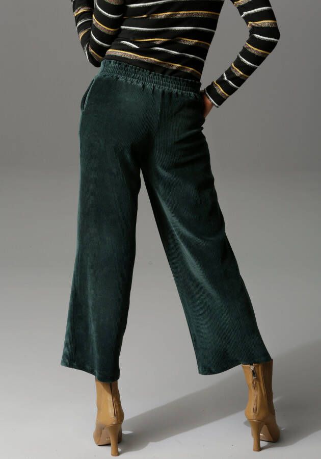 Aniston CASUAL Cordbroek in trendy culotte-model