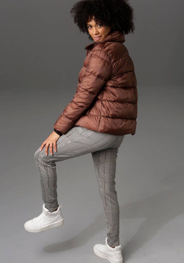 Aniston CASUAL Gewatteerde jas in een trendy two-tone dessin