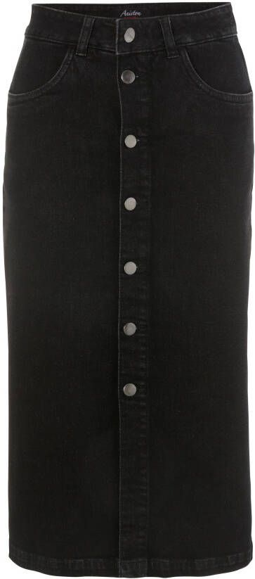 Aniston CASUAL Jeans rok met knoopsluiting