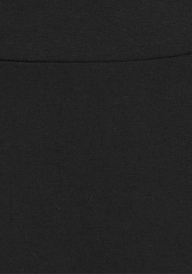 Aniston CASUAL Jerseyjurk met bloemenprint of in uni-zwart