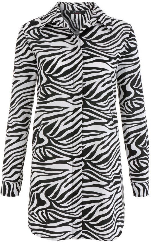 Aniston CASUAL Lange blouse in zebrastrepen-look