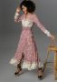 Aniston CASUAL Maxi-jurk met fijne bloemenprint en patch-look - Thumbnail 4
