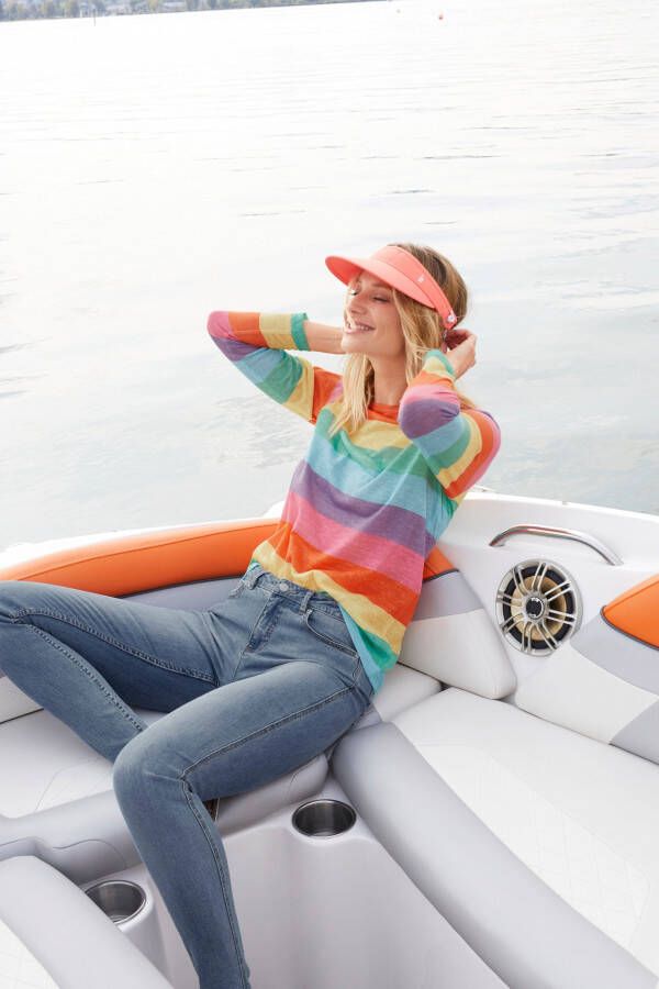 Aniston CASUAL Shirt met lange mouwen met kleurige strepen