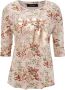Aniston CASUAL Shirt met ronde hals versierd met stras en glanzende folieprint - Thumbnail 5
