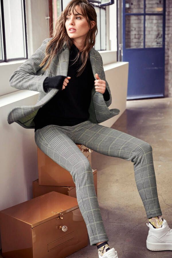 Aniston CASUAL Sweatblazer met ruitdessin