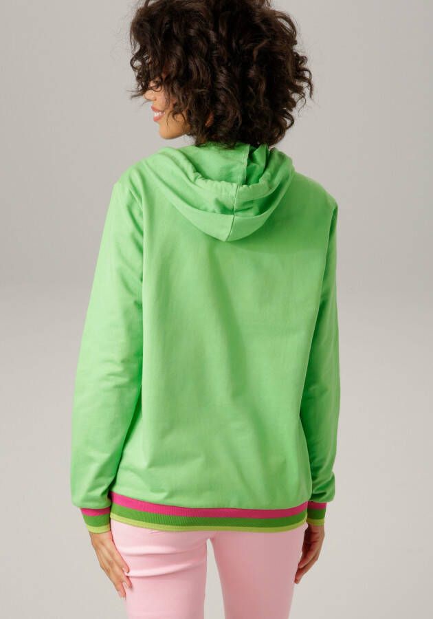 Aniston CASUAL Sweatshirt met "enjoy" print