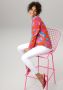 Aniston CASUAL Sweatshirt met een grote kleurrijke bloemenprint - Thumbnail 4