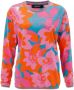Aniston CASUAL Sweatshirt met een grote kleurrijke bloemenprint - Thumbnail 5