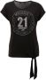 Aniston CASUAL T-shirt met zilverkleurige stras en print aan de voorkant - Thumbnail 5