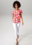 Aniston CASUAL T-shirt all-over bedrukt met kleurrijke bloemen - Thumbnail 4