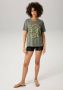 Aniston CASUAL T-shirt met smiley print in animal look op de voorkant - Thumbnail 4