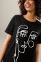 Aniston CASUAL T-shirt met artistiek hoofd van koord en borduurwerk - Thumbnail 3