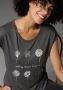 Aniston CASUAL T-shirt met een frontprint gedeeltelijk glinsterende folieprint - Thumbnail 3