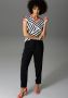 Aniston CASUAL T-shirt met gestreepte boorden - Thumbnail 3