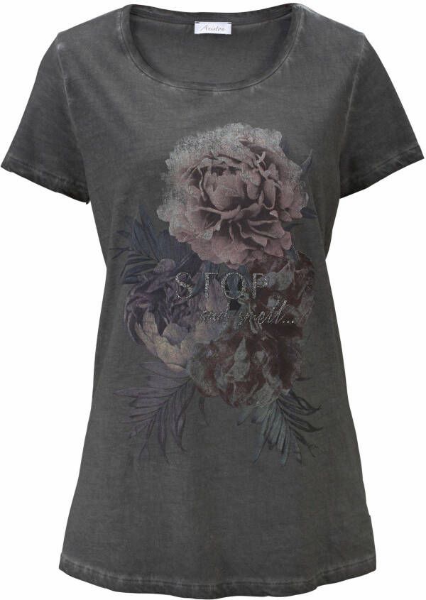 Aniston CASUAL T-shirt met oil-dyed-wassing