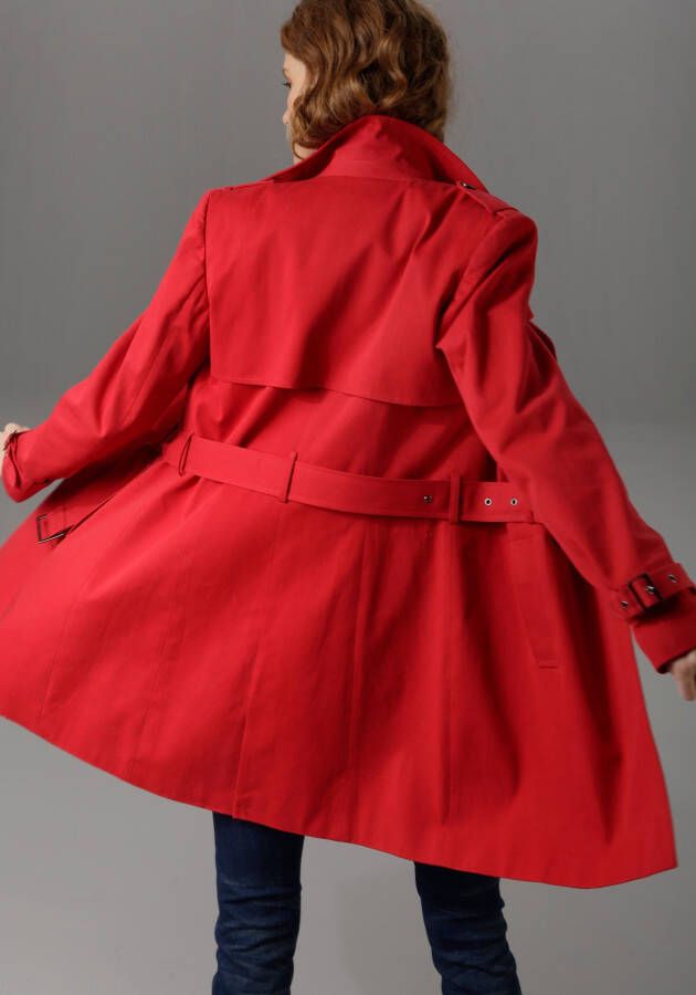 Aniston CASUAL Trenchcoat met riem voor het aanpassen van de wijdte