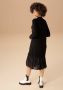 Aniston CASUAL Gebreide jurk met chiffon-volant - Thumbnail 2