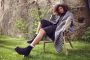Aniston CASUAL Gebreide jurk met chiffon-volant - Thumbnail 7