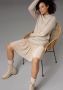 Aniston CASUAL Gebreide jurk met chiffon-volant - Thumbnail 7