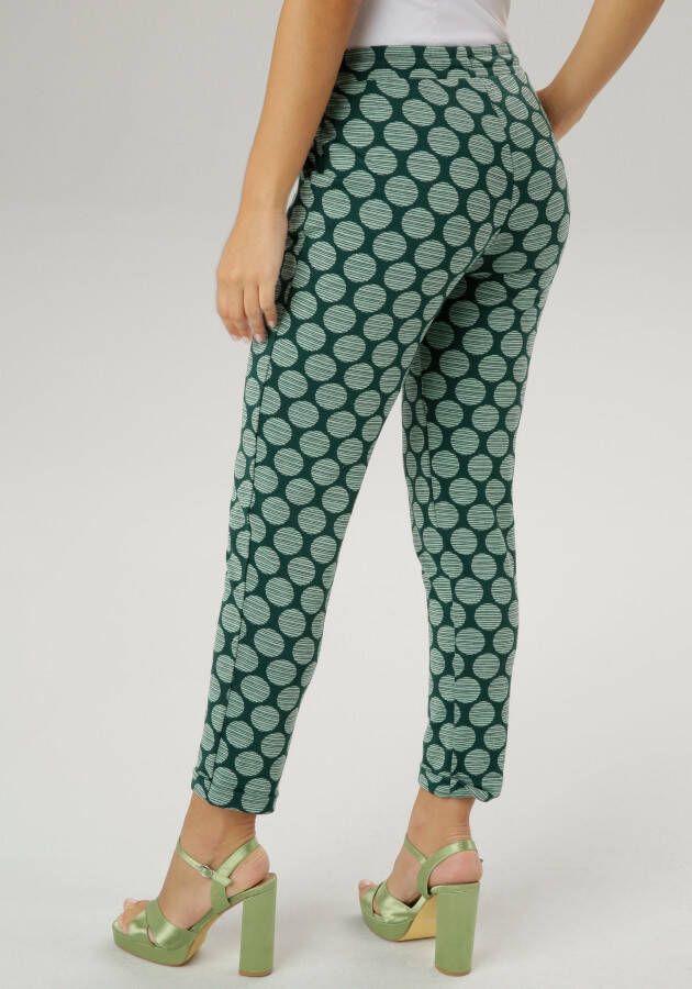 Aniston SELECTED Comfortbroek met gestreepte stippen