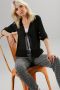 Aniston SELECTED Gekreukte blouse met kraag en bindstrik - Thumbnail 5