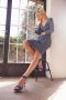 Aniston SELECTED Jerseyjurk met uitsparing in wikkel-look - Thumbnail 6