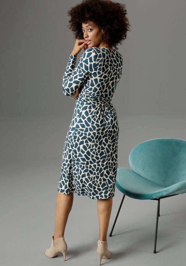 Aniston SELECTED Jerseyjurk met gekleurde animal-print