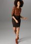 Aniston SELECTED Jerseyjurk met modern motief- en stippendesign - Thumbnail 5