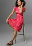 Aniston SELECTED Zomerjurk met pal en bloe in knalkleur - Thumbnail 4