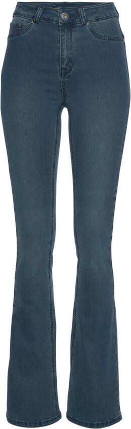 Arizona Bootcut jeans Ultra Stretch uitlopende pasvorm used-wassing hoge taille