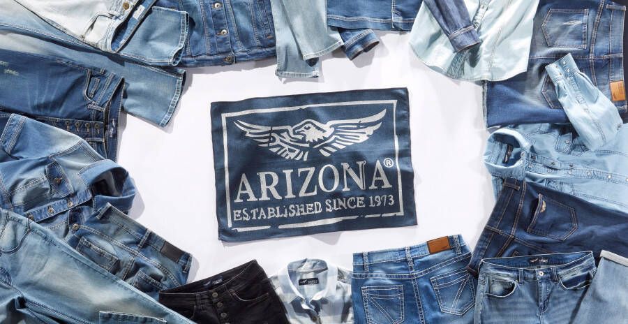 Arizona Bootcut jeans Ultra Stretch normale pasvorm baby-bootcut used-look-wassing - Foto 8