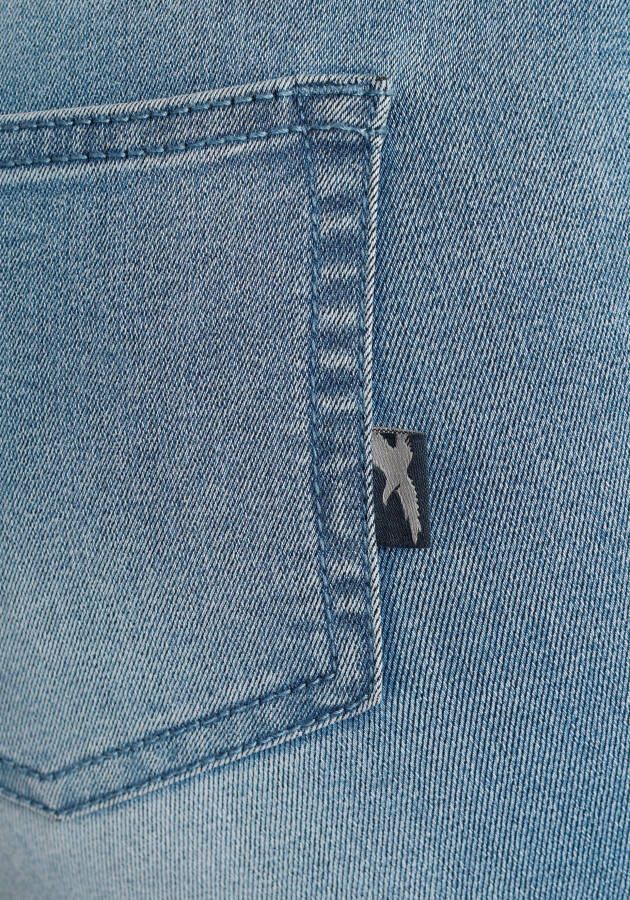 Arizona Capri jeans Ultra Stretch Highwaist met strepen opzij
