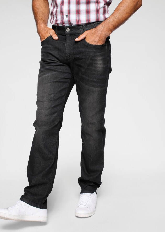Arizona Jeans met elastische band Paul elastische tailleband comfort-fit rechte pijpsnit