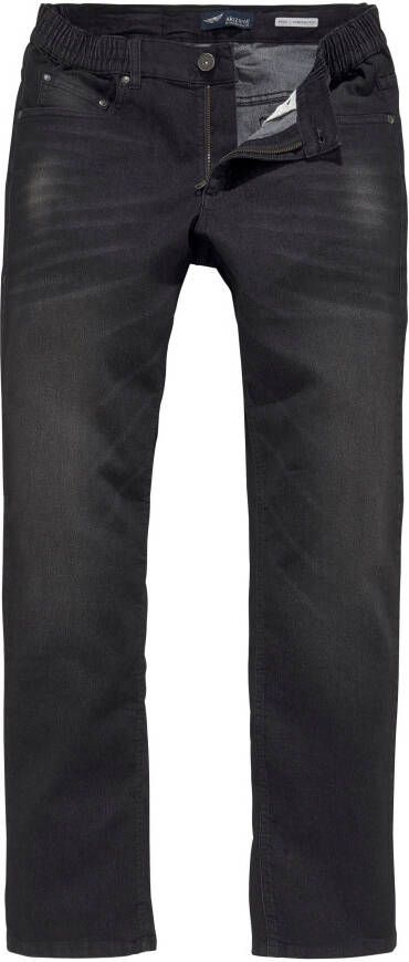 Arizona Jeans met elastische band Paul elastische tailleband comfort-fit rechte pijpsnit