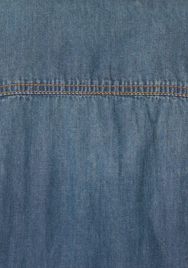 Arizona Jeans blouse met knopen in parelmoer-look