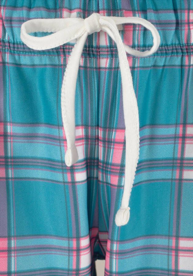Arizona Pyjama met geruite broek (2-delig 1 stuk)